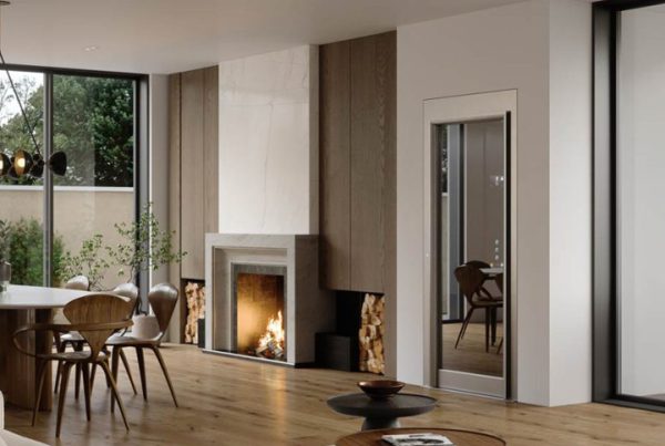 HLB Elevator Living Room Marble Fire