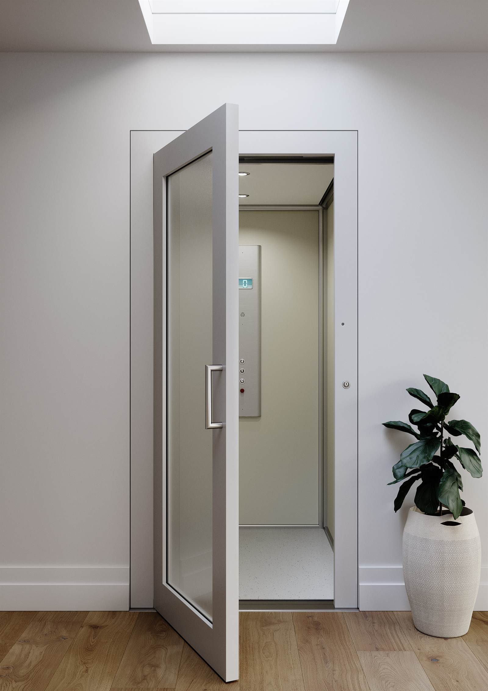 A Next Level Volare lift with its door open