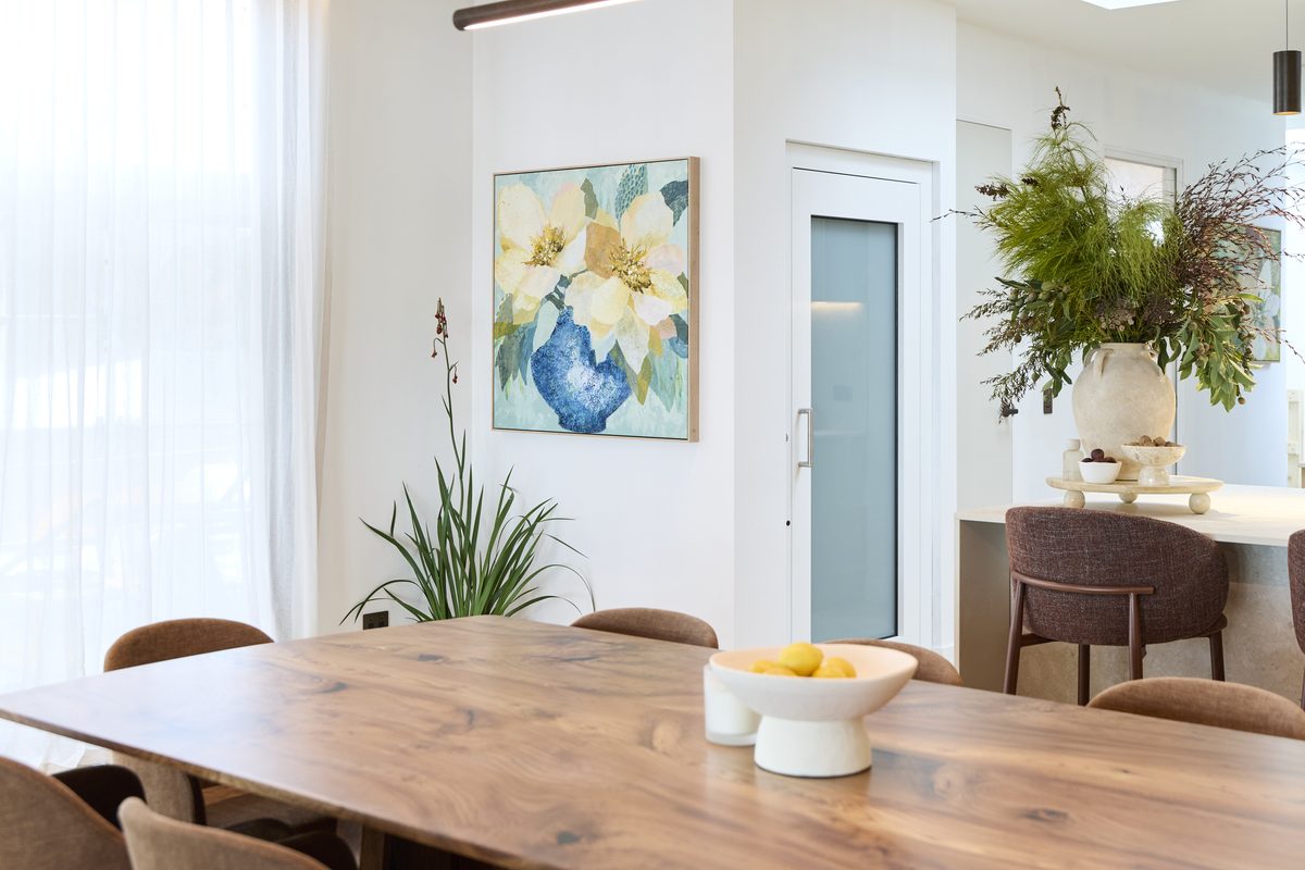 The Volare lift beside the dining space in House 1