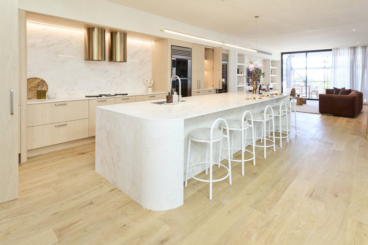 The finished kitchen in House 4